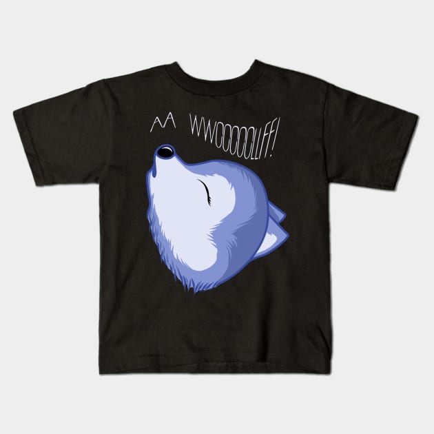 Aa wwooooollff! Kids T-Shirt by drixalvarez